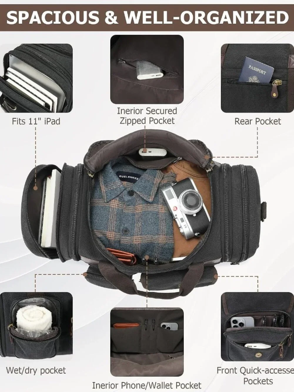 BRAND NEW 50L Carry On Duffle Bag